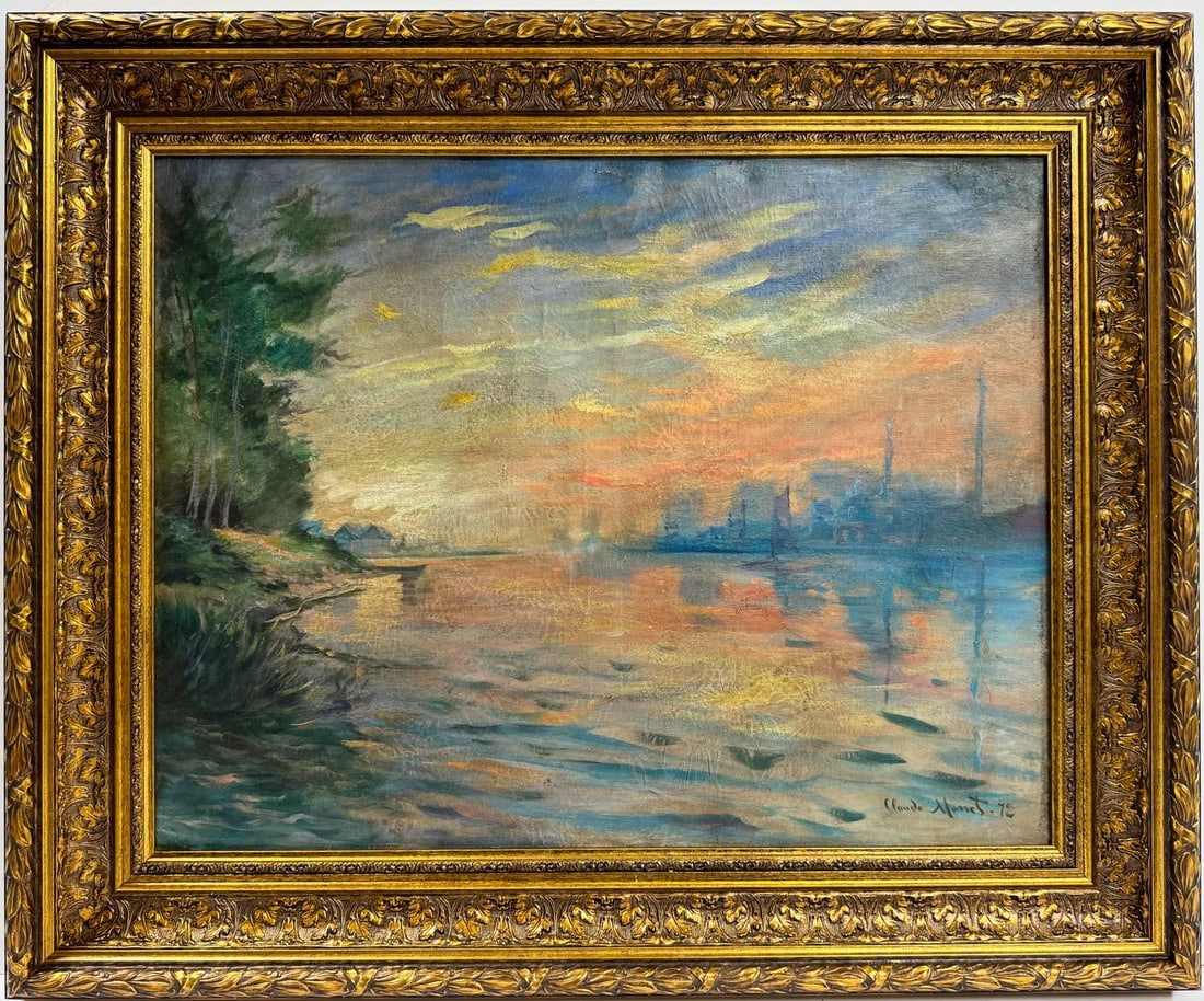 Stack of Wheat (Thaw, Sunset), 1891