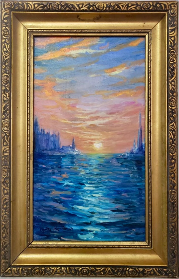 Stack of Wheat (Thaw, Sunset), 1891