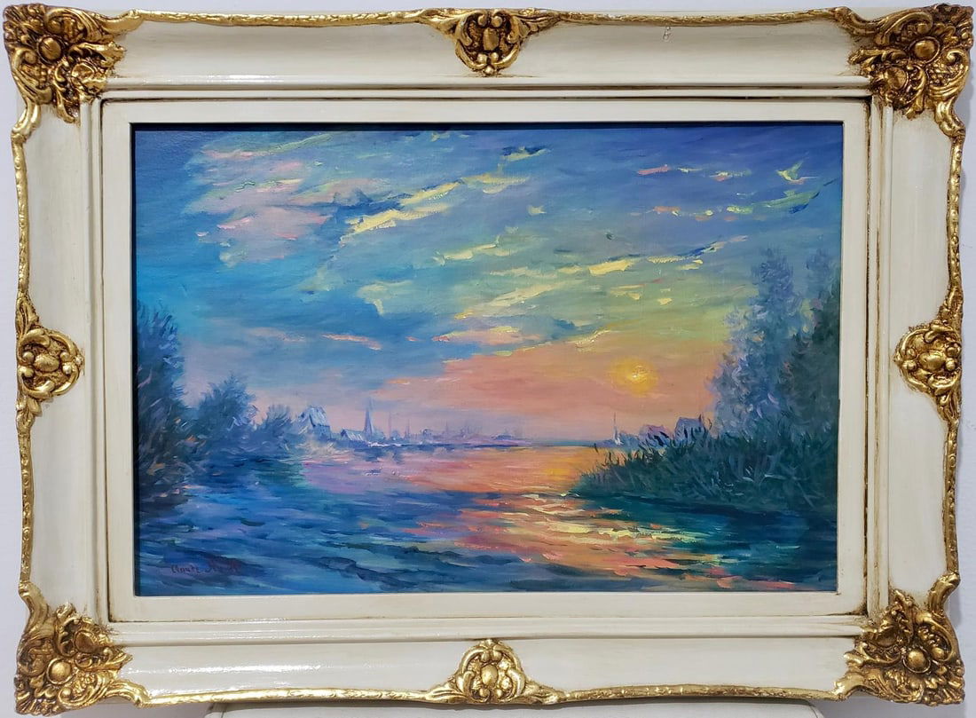 Stack of Wheat (Thaw, Sunset), 1891