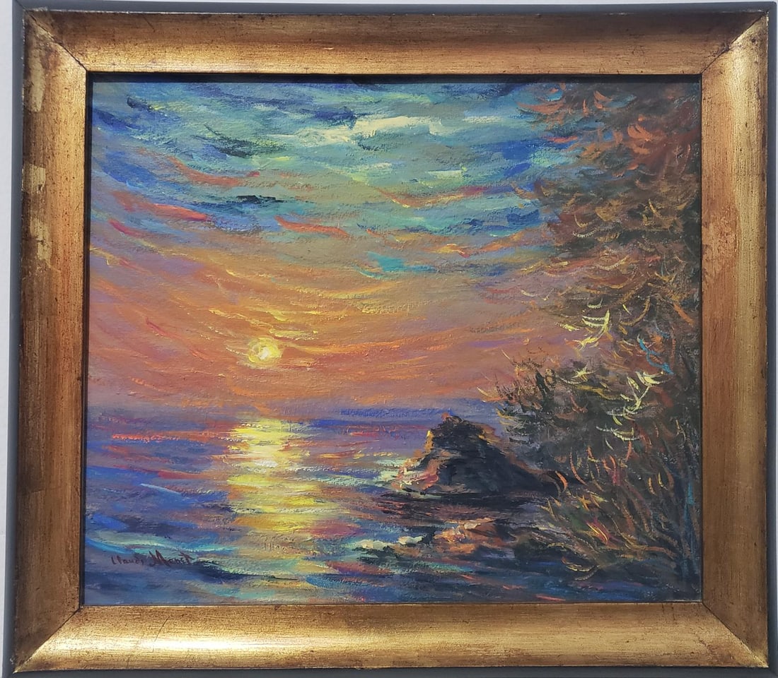 Stack of Wheat (Thaw, Sunset), 1891