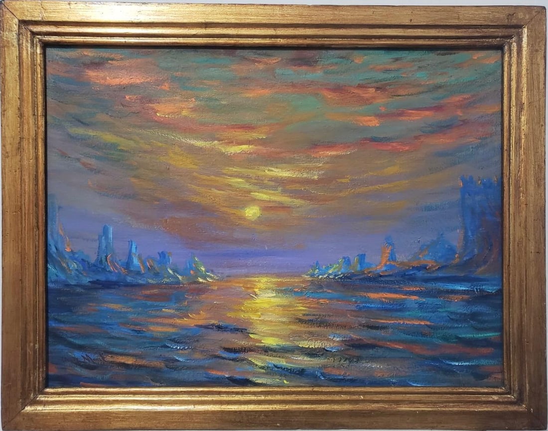 Stack of Wheat (Thaw, Sunset), 1891